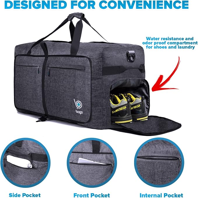 Bago Large Foldable Duffel Bags - Image 4
