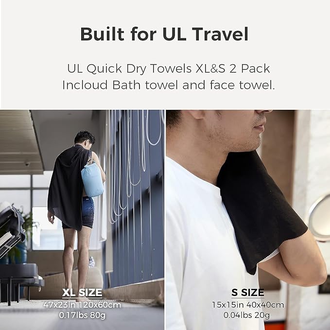 Ultralight Quick Dry Towels in XLarge & Small Sizes - Image 4