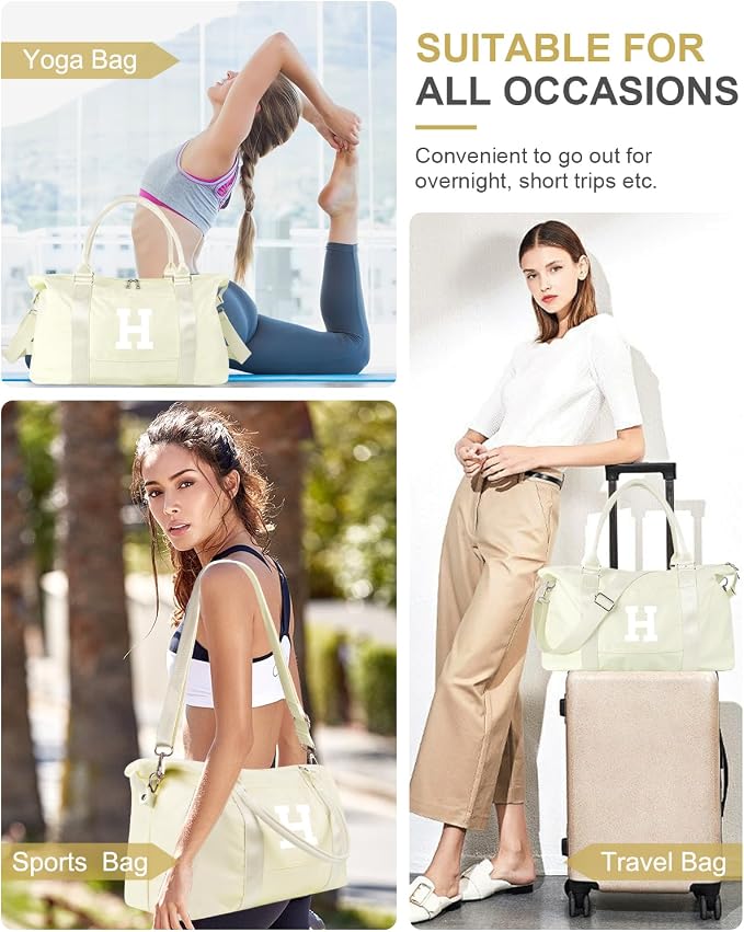 Initial Travel Duffel Bag Sports Gym Bag - Image 7
