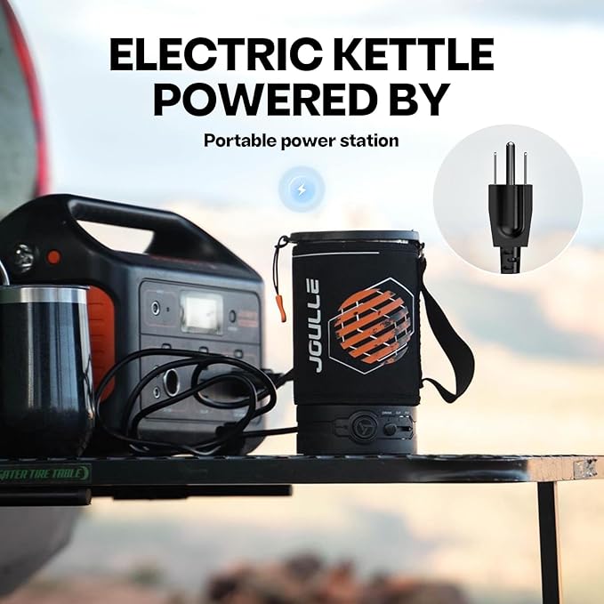 Joulle Kettle Pot, 500 W Electric Camping Stove, 3 Mode Portable Tea Kettle - Image 5