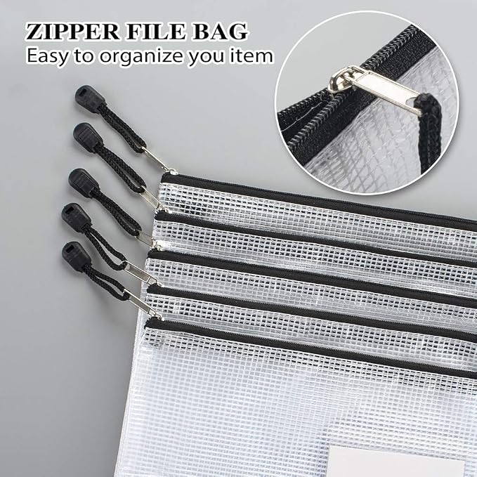 Sooez 20 Pack Mesh Zipper Pouch - Image 2