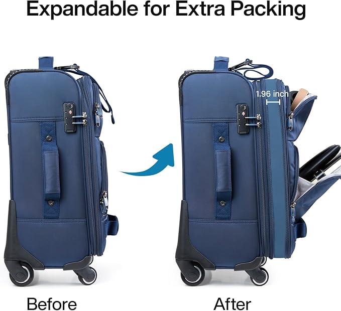 Hanke 28 Inch Softside Expandable Luggage - Image 2
