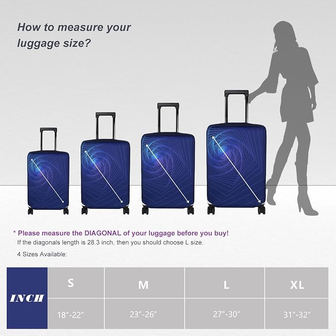 Explore Land Travel Luggage Cover Suitcase Protector Fits 31-32 Inch Case - Image 7
