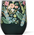 Corkcicle Stemless Insulated Wine Glass Tumbler - Keeps Beverages Cold 6 Hrs Hot 3 Hrs - Stainless Steel - Easy-Grip - Gift for Mom - Great for Mother's Day or Christmas - 12 oz - Peacock Blue by Corkcicle
