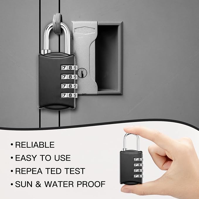 25 Pcs 4 Digit Combination Locks Combination Padlock Luggage Number Locks - Image 5