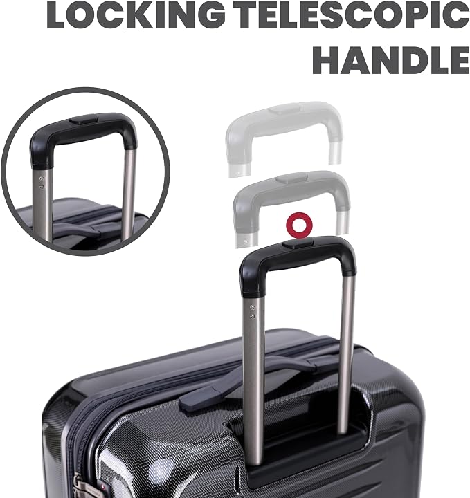 Spyder Rails 25 Inch Expandable Hardside Upright Suitcase - Image 7