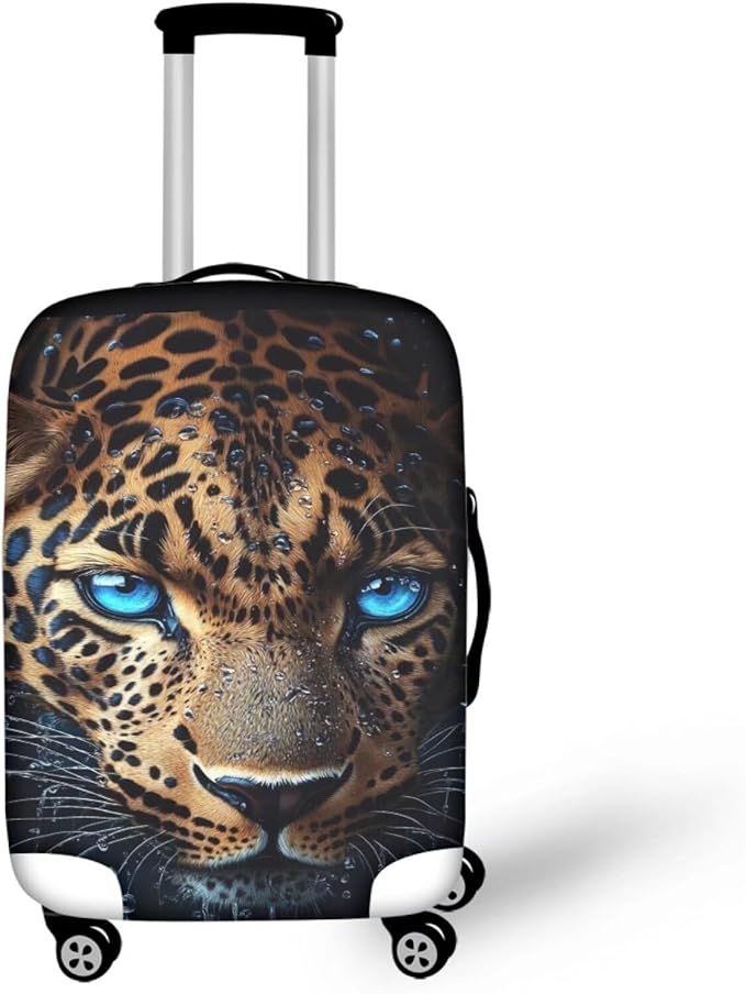 Cool Laopard Luggage Cover Universal Fit 30-32 Inch Luggage by Dremagia