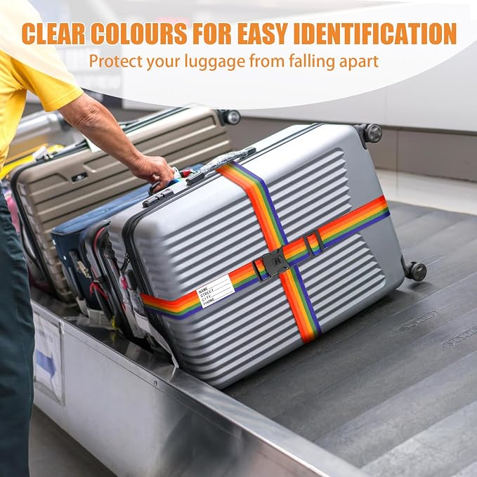 BILIONE Luggage Straps TSA Approved Add a Bag Premium Accessory - Image 2