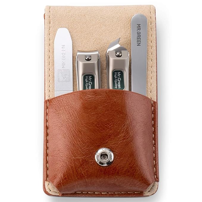 MR.GREEN Nail Clipper 4Pcs Set, Stainless Steel Manicure Pedicure Set, Medical by MRGREEN