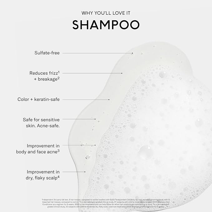 SEEN Shampoo - Scented - Non-Comedogenic & Sulfate-Free Hair Shampoo- - Image 3