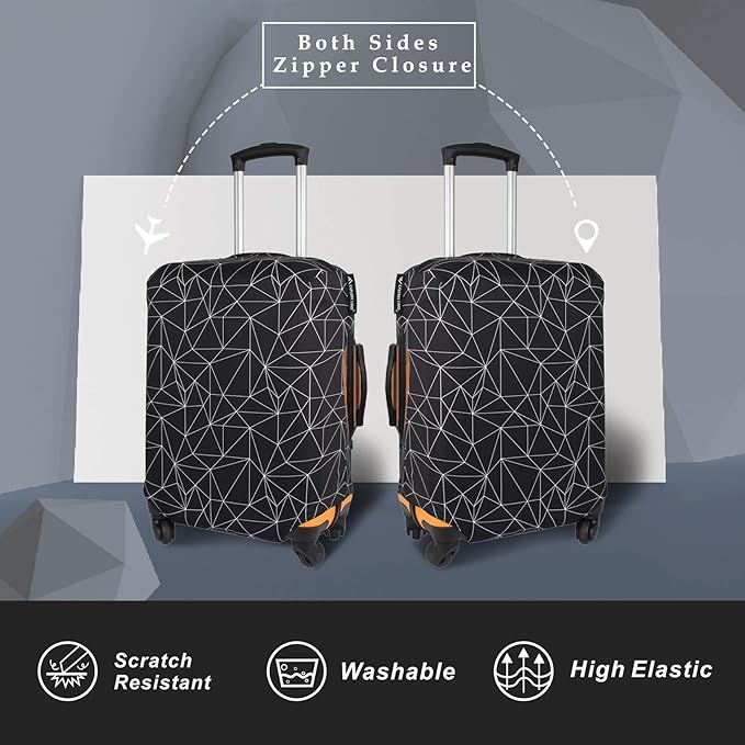 Explore Land Travel Luggage Cover Suitcase Protector Fits 18-22 Inch Case - Image 2