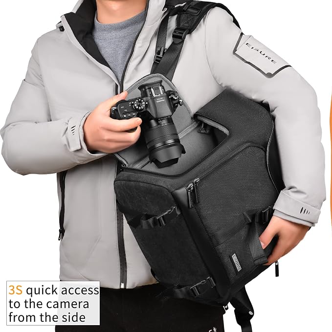 CADeN Camera Backpack Canvas Camera Bag - Image 4