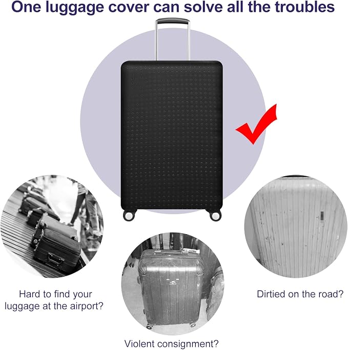 7-Mi Travel Suitcase Protector elastic sleeve Cover 19"-20" Anti-Scratch - Image 4
