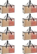 VENO 8 Pack Moving Bags, Comforter and Blanket Storage Bags by Veno