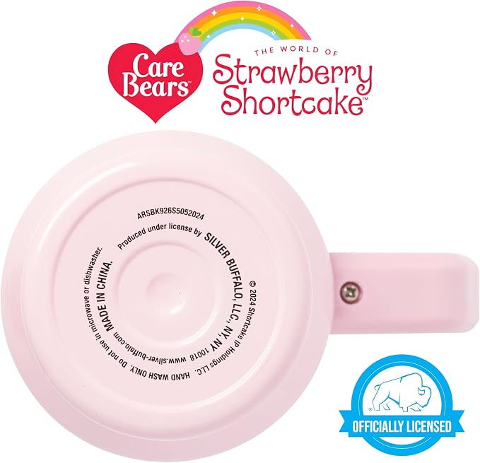 Silver Buffalo Strawberry Shortcake and Custard “Sweet” Double Walled Stainless Steel Tumbler with Handle, Fits in Standard Cup Holder, 40 Ounces - Image 7