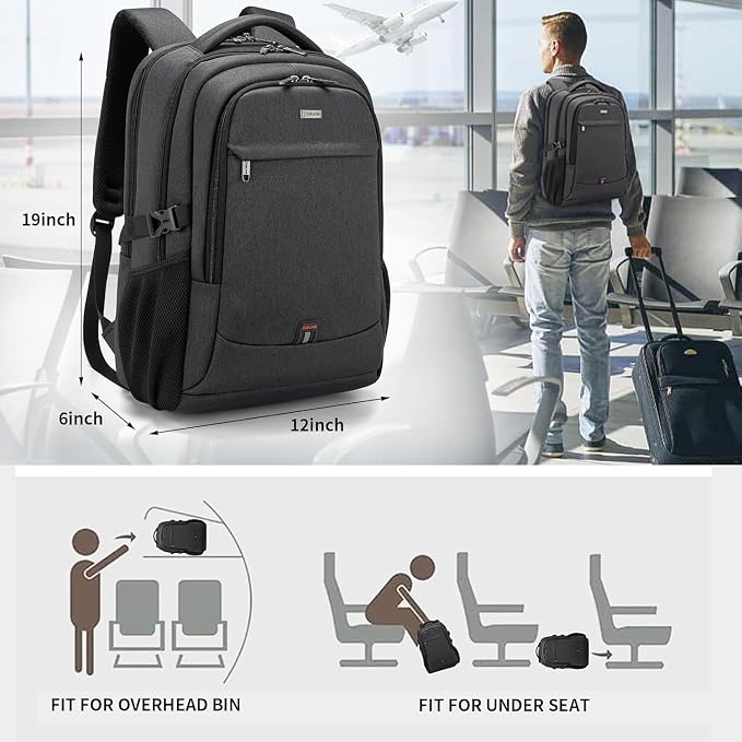 DUSLANG 17 Inch Laptop Backpack - Image 7