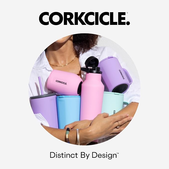 Corkcicle Cold Cup Insulated Tumbler with Straw - Keeps Drinks Cold for 12 Hours - Triple-Insulated Stainless Steel - Leak-Resistant Lid - Summer Drinkware Gift - 24 oz - Unicorn Magic - Image 9