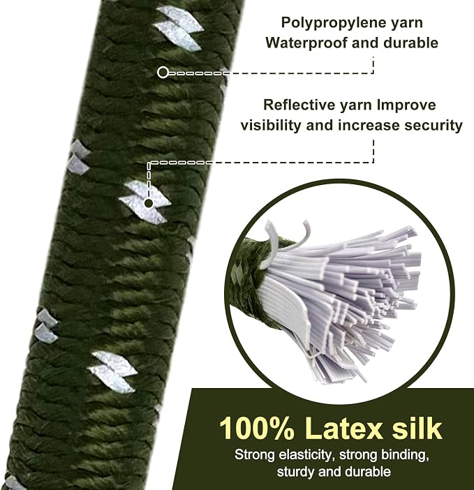 Bungee Cord Luggage Cord Resilience 40 Inch 4 Pieces - Image 2