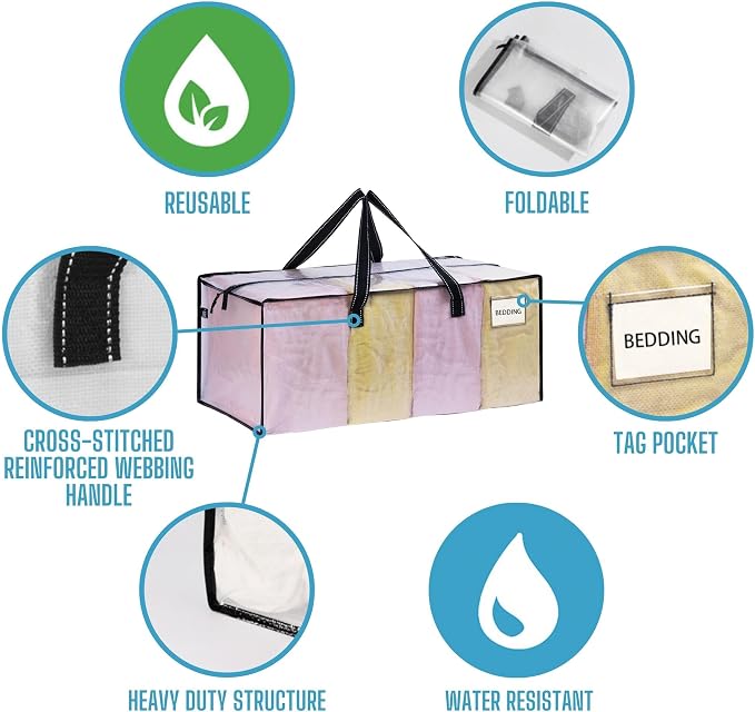 VENO 6 Pack Moving Bags Extra Large Storage Bags - Image 7