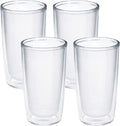 Tervis Crystal Clear Tabletop Made in USA Double Walled Insulated Tumbler Travel Cup Keeps Drinks Cold & Hot, 16oz - 4pk, Classic by TervisTumblerCompany
