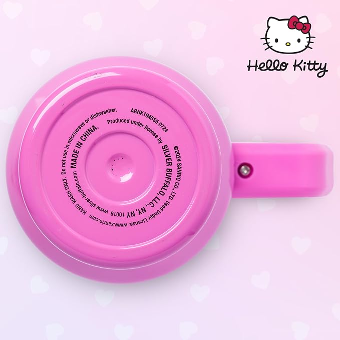 Silver Buffalo Sanrio Hello Kitty Summer Double Walled Stainless Steel Tumbler with Handle, Fits in Standard Cup Holder, 40 Ounces - Image 8