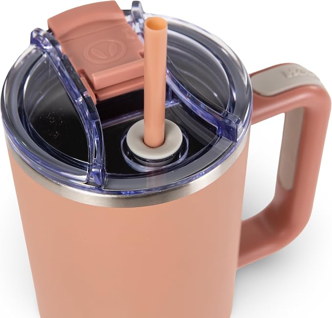 Hogg Big Swig 40 oz Tumbler with Handle and Straw - Catatonia Cocoa, 40oz Insulated Stainless Steel, Water Tumbler with Straw, Water Cup with Handle, Versatile Leak Proof Lid - Image 2