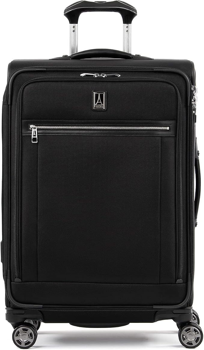 Travelpro Platinum Elite Softside Expandable Checked Luggage, 8 Wheel Spinner by Travelpro
