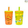 Zak Designs Dr. Seuss Kelso Toddler Cups For Travel or At Home, 15oz 2-Pack Durable Plastic Sippy Cups With Leak-Proof Design is Perfect for Kids (One Fish, Two Fish) by ZakDesigns