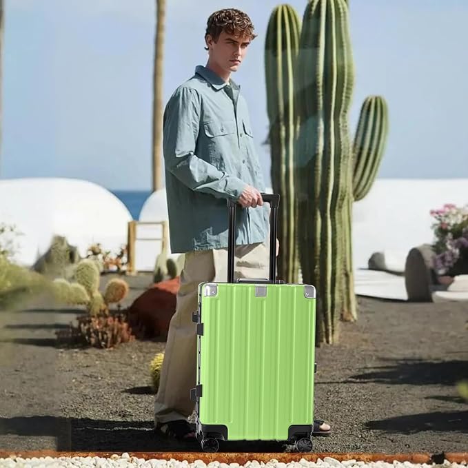 Krute Carry On Luggage 20 inch Aluminum Frame Suitcase - Image 2
