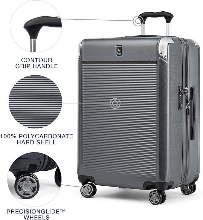Travelpro Platinum Elite Hardside Expandable Checked Luggage, 8 Wheel Spinner - Image 3