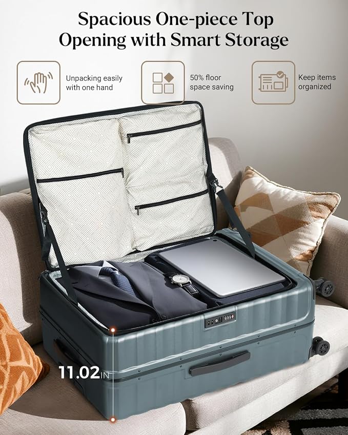 Luggage Sets 2 Pieces, 20/28 Inch PC Hardshell Suitcase - Image 3