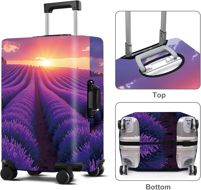 Luggage Cover Washable Suitcase Protector Anti-Scratch, Stretchable Fit - Image 2