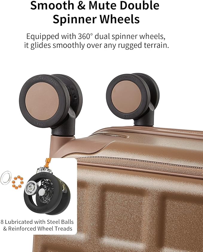 aji Expandable Top Opening Carry On Luggage Airline Approved, 20 Inch - Image 8