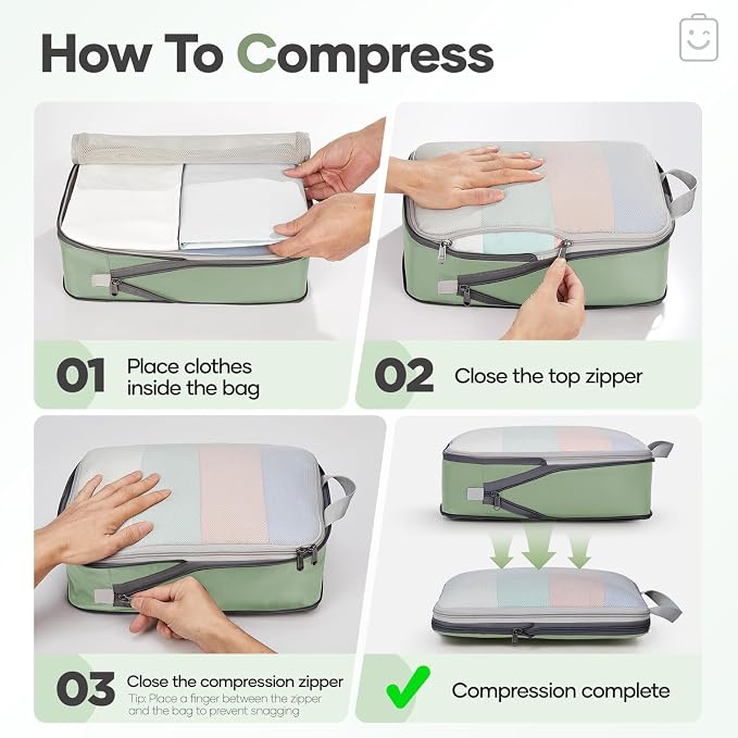 Veken 11 Set Compression Packing Cubes - Image 3