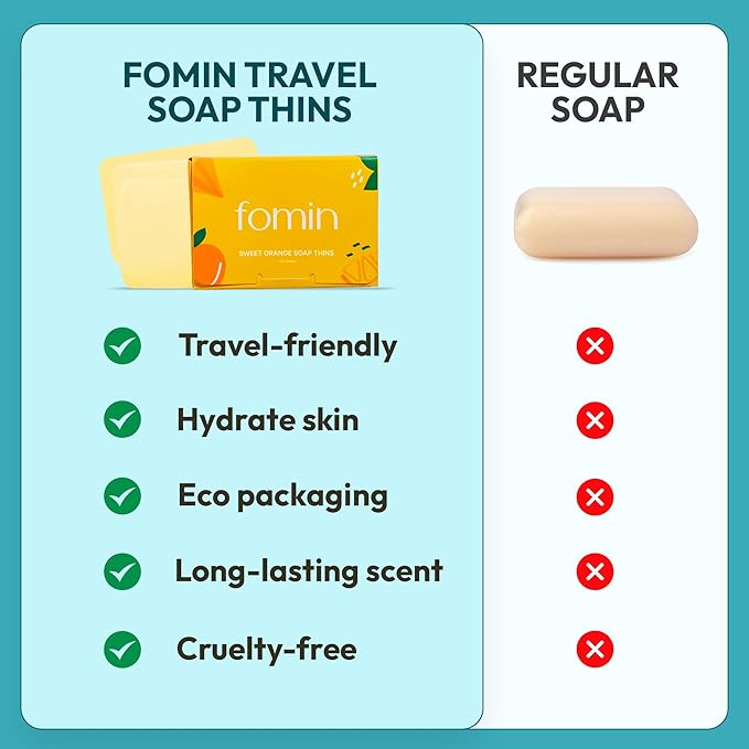 FOMIN - Paper Soap Sheets for Hand Washing - Jasmine Portable Travel Soap Sheets - Image 5