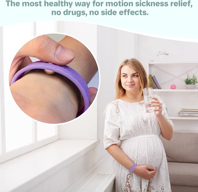 Motion Sickness Bands Sea Sickness Wristbands Adjustable Acupressure Nausea - Image 3
