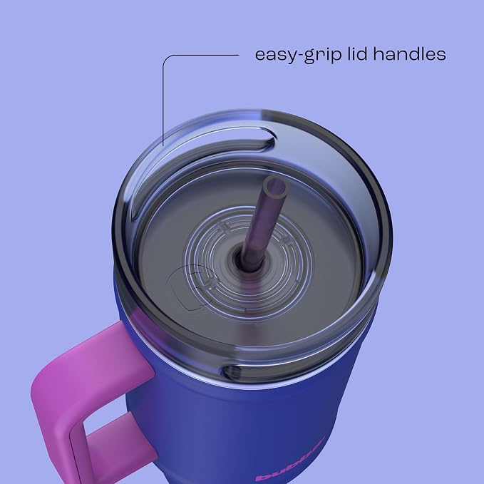 bubba 40 oz Insulated Stainless Steel Tumbler with Handle and Straw - Leakproof, Dishwasher Safe, Cup Holder Tumbler, Lead-Free and BPA-Free, Ocean Energy - Image 3