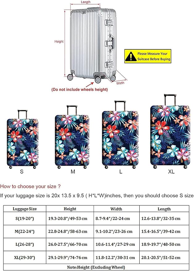 Suitcase Cover, Carry on Luggage Cover Protector - Image 6