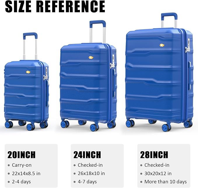 Luggage Sets 3 Piece, Hard Shell Luggage Sets - Image 8