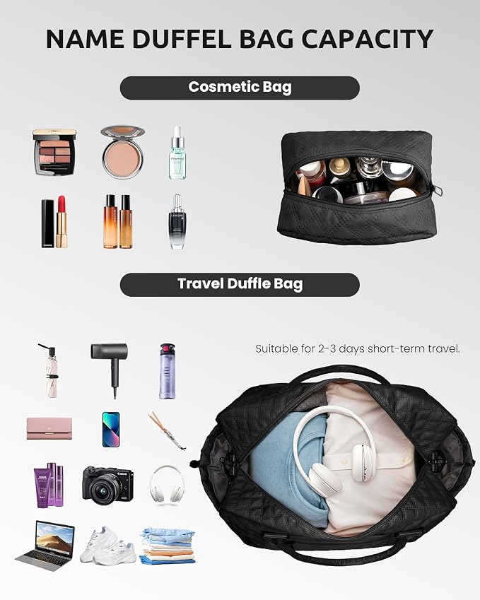 Gifts for Teen Girls-Initial Duffle Bag - Image 3
