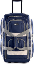 Olympia U.S.A. 29 inch Jumbo Size 8 Pockets Wheeled Rolling Duffel Bag Water by OlympiaUSA