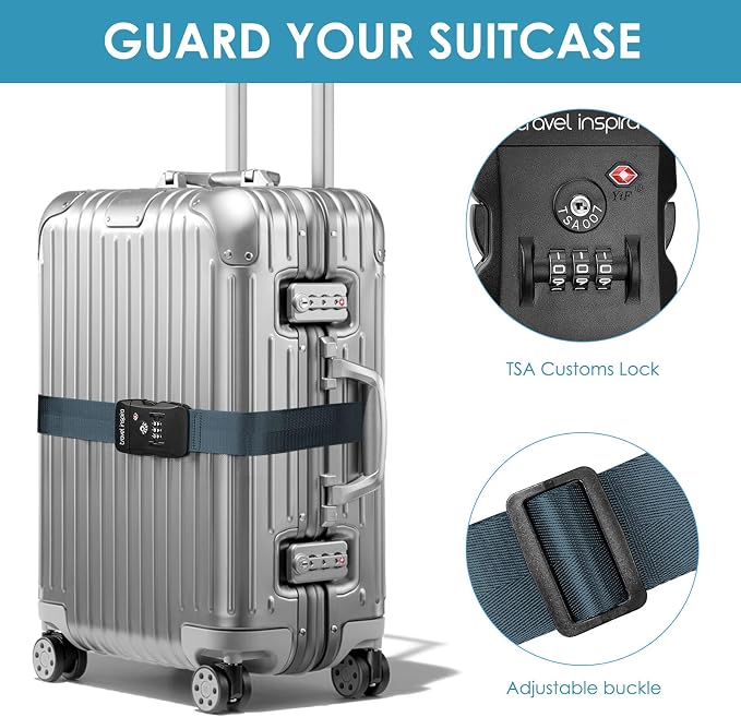 Travel Inspira Luggage Straps for Suitcases - Image 3