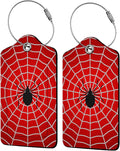 Spider Web 2-Pcs Premium Leather Tags by Unknown
