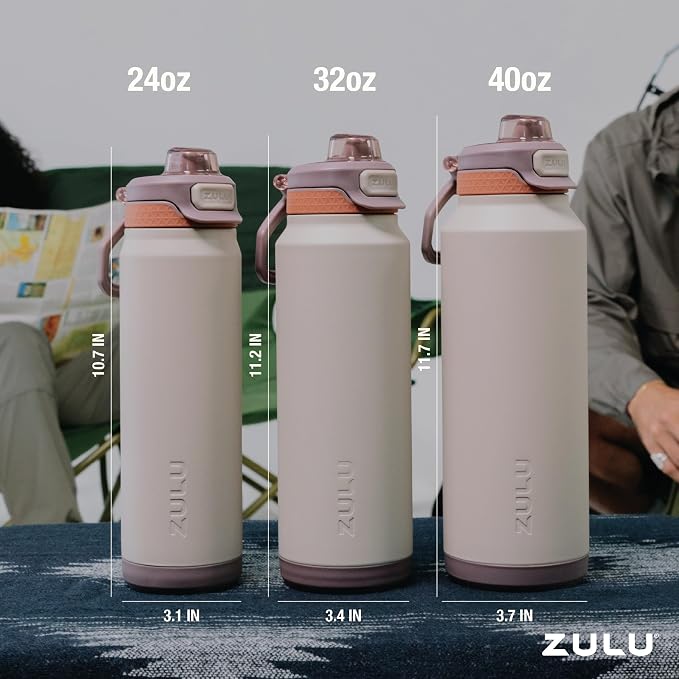 ZULU Powerfill Pro 40oz Stainless Steel Water Bottle - Image 7