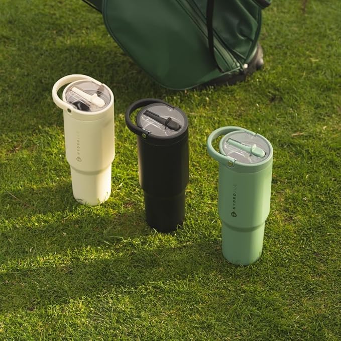 HydroJug Sport - Stainless Steel Tumbler with Straw, Vacuum Insulated, 40oz Leakproof Water Bottle, Ergonomic Design, Reusable, Dishwasher Safe, Rubber Base, Durable for Gym or Outdoors, Black - Image 5
