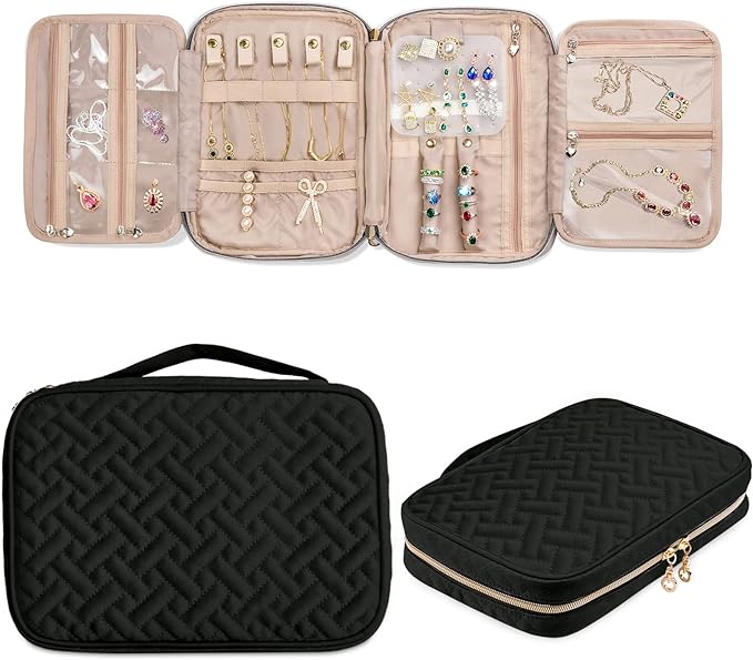 SFYBYHEART Travel Jewelry Organizer Case, Jewelry Travel Bags by SFYBYHEART