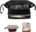 Gift Ideas for Woman Initial Large Makeup Bag, Personalized Birthday Gifts by Vogewood