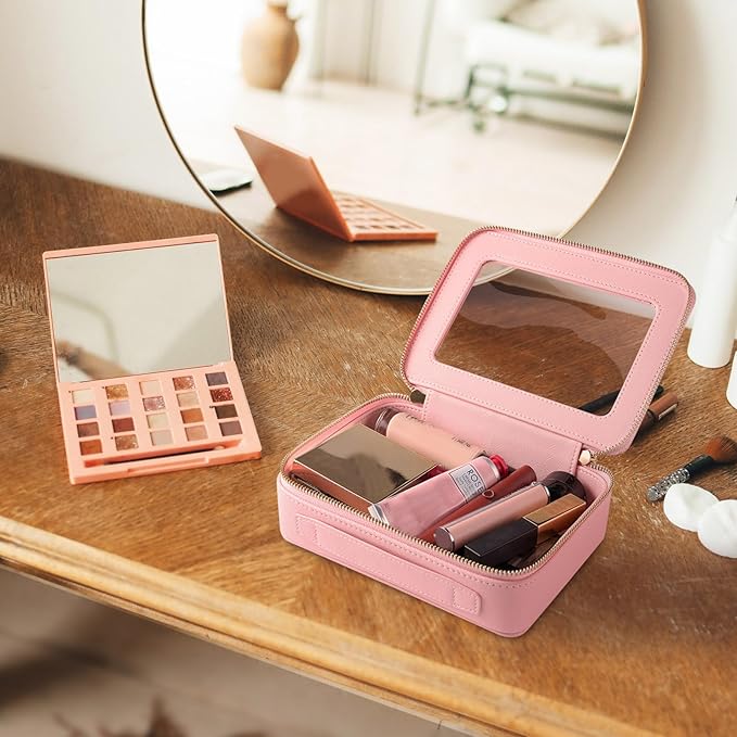 Aveniee Clear Makeup Bag Organizer Set, Portable Travel Toiletry Case - Image 2