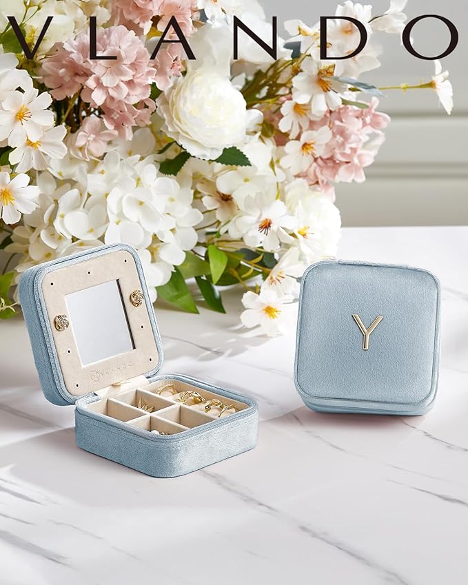 Vlando Travel Essentials for Women Jewelry Box, Travel Accessories for Teen - Image 2