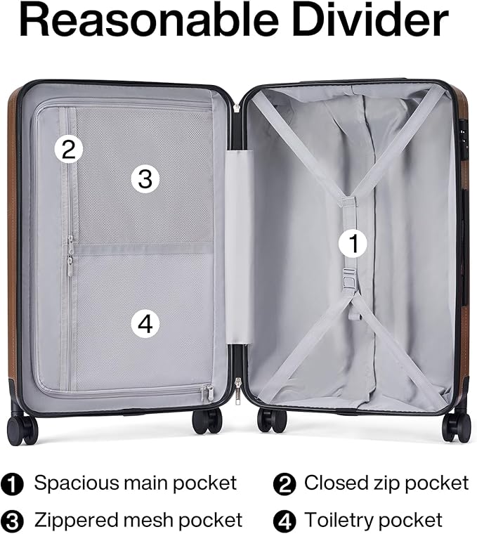 Hanke Luggage Sets 2 piece Carry On Luggage - Image 5